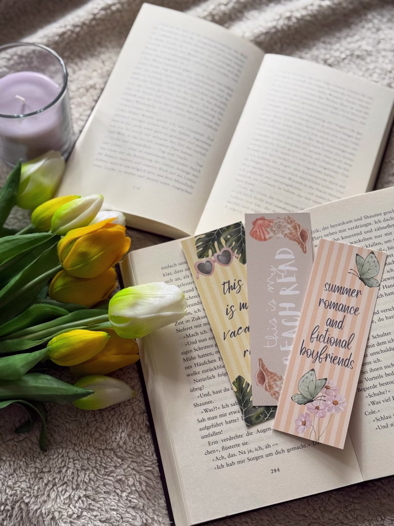 Summer bookmarks | Bookish accessories for romance fans – Produktbild 1