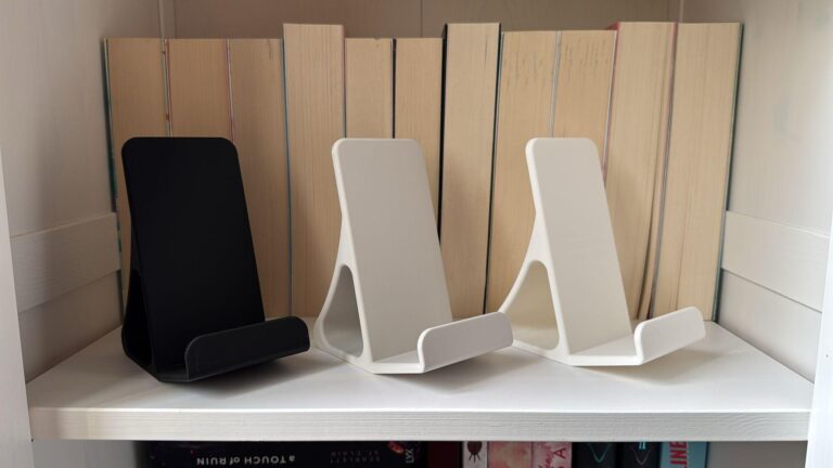 Minimalistischer 3D-gedruckter Buchständer – Produktbild 2