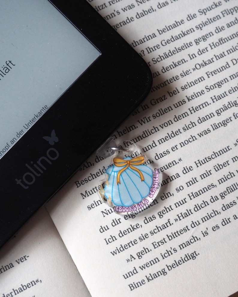 Bookish eReader Charm im Muschel Design – Produktbild 5